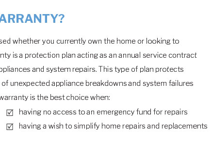 home warranty iosco